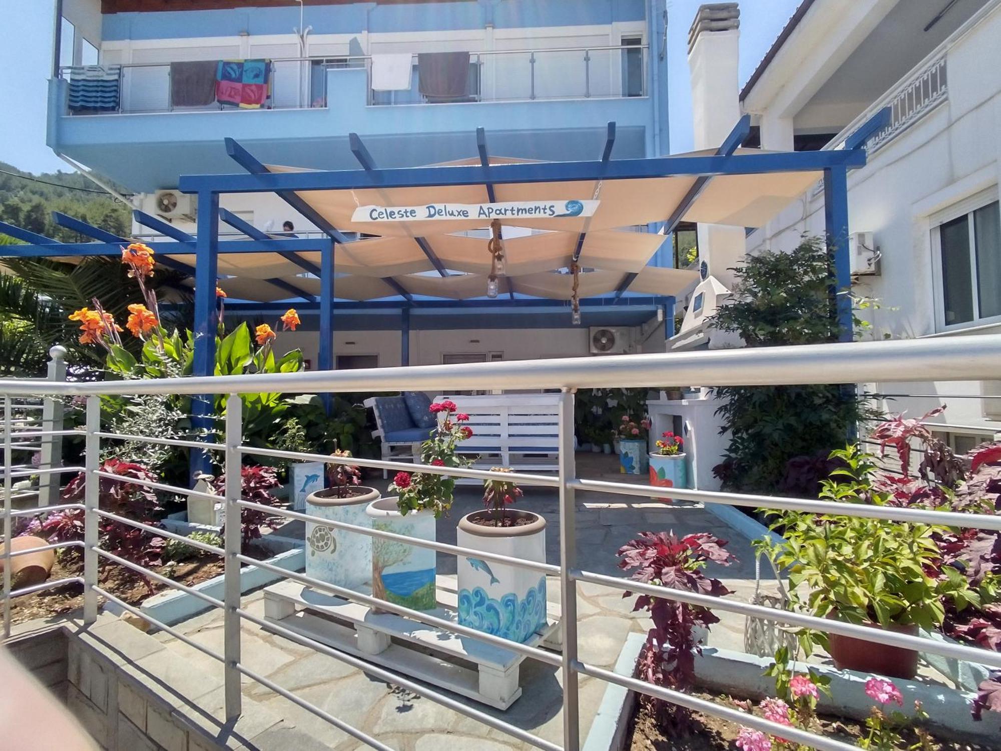 Celeste Deluxe Apartments Skala Potamia  Zewnętrze zdjęcie